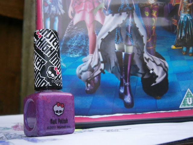 monster high ghouls rule bonus gift nail polish purple 