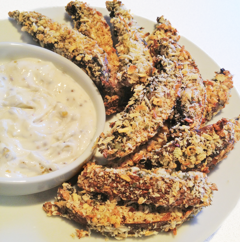 A Kitchen Takes Root Crunchy Baked Portobello Fries