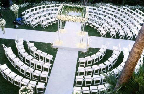 wedding ceremony seating layout template