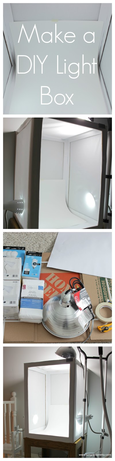 Make a DIY Light Box or Light Tent - www.simpleispretty.com