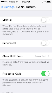 iPhone 6 do not disturb