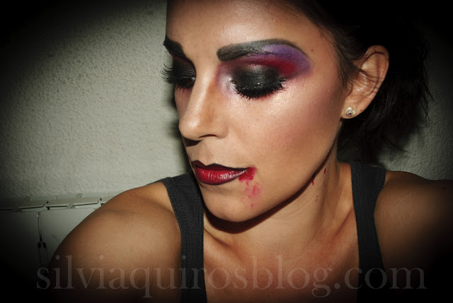 Maquillaje Halloween 9: Vampiro sexy (versátil), Halloween Make-up 9: Sexy Vampire (versatile) efectos especiales, special effects, Silvia Quirós