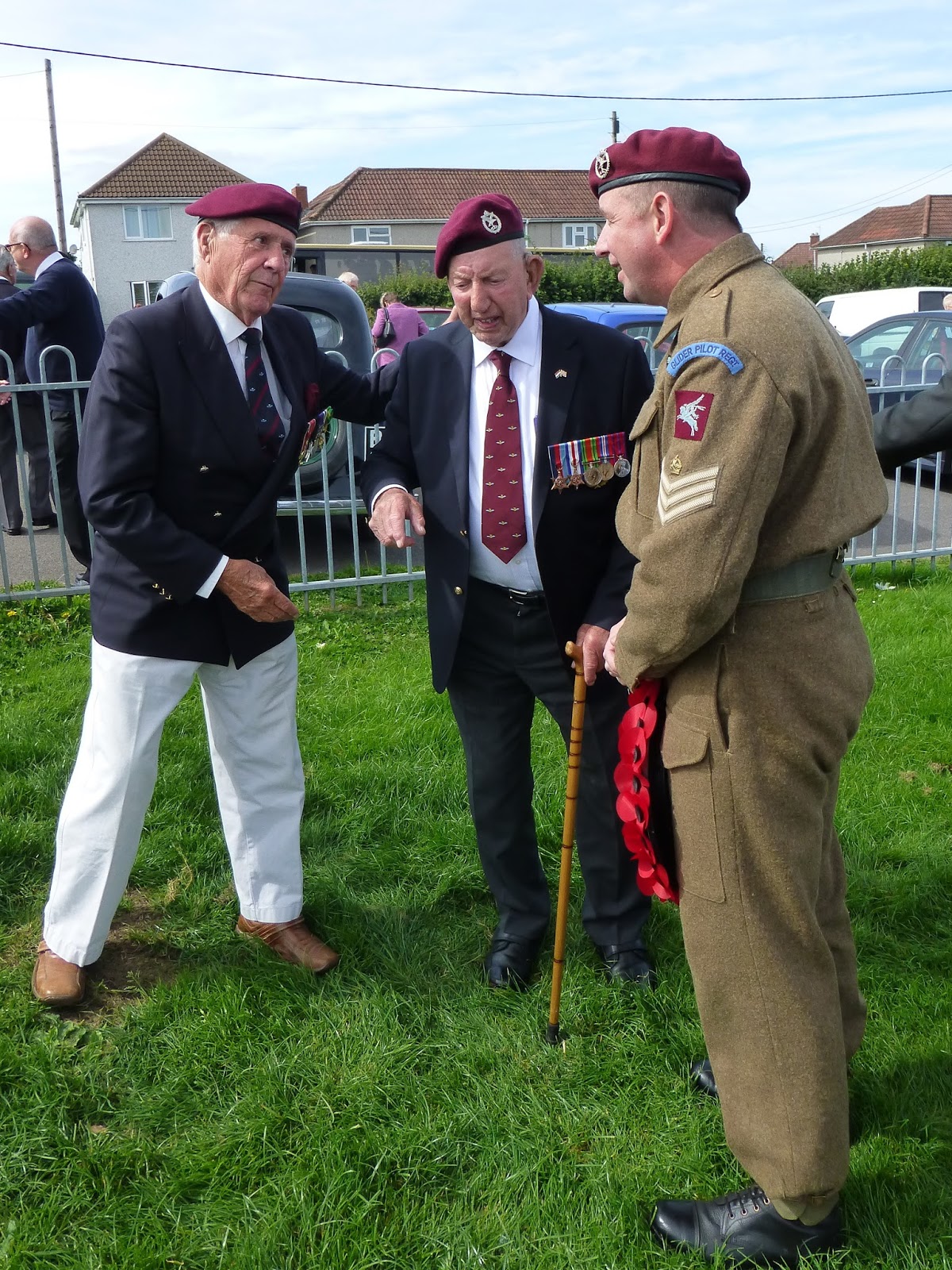 Chalk Living History the Glider Pilot Regiment Double Hills Arnhem Memorial Service, Paulton