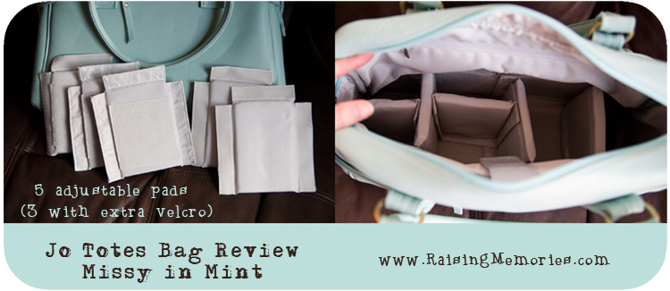 Jo Totes Removable Adjustable Velcro Pads (Review by www.RaisingMemories.com ) 5 Adjustable Pads for Jo Totes Missy bag ( Review by www.RaisingMemories.com )