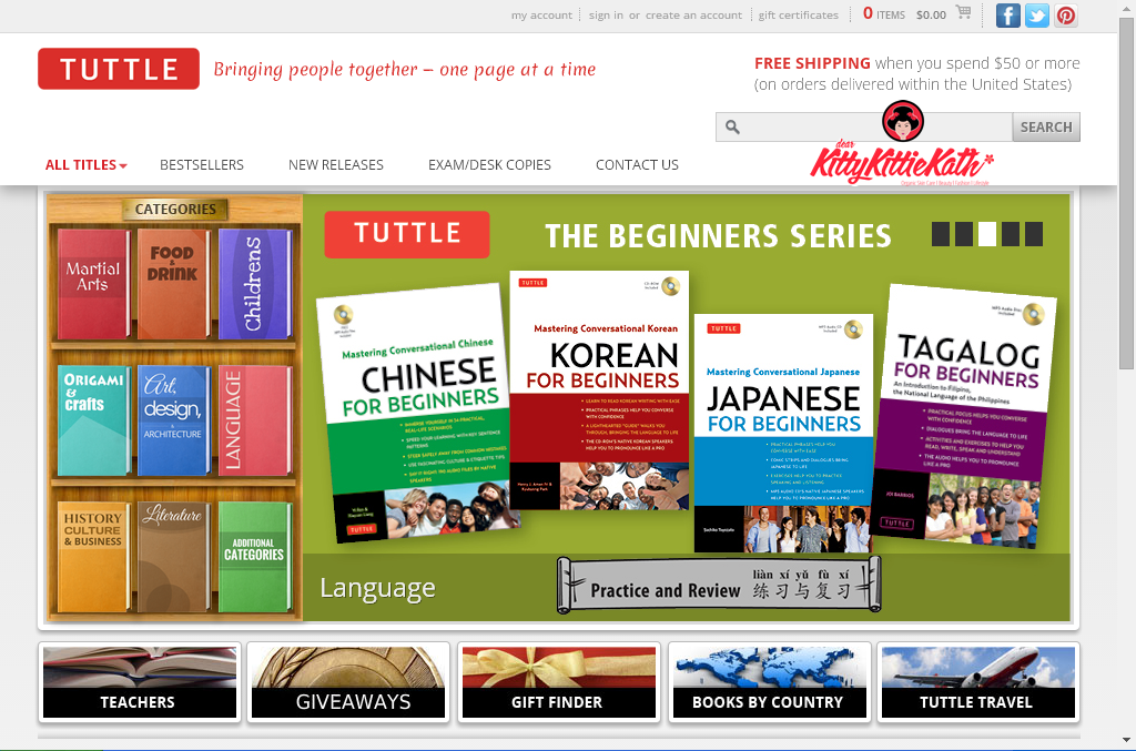 Feature Tuttle Publishing Company + Giveaway! Dear Kitty Kittie Kath