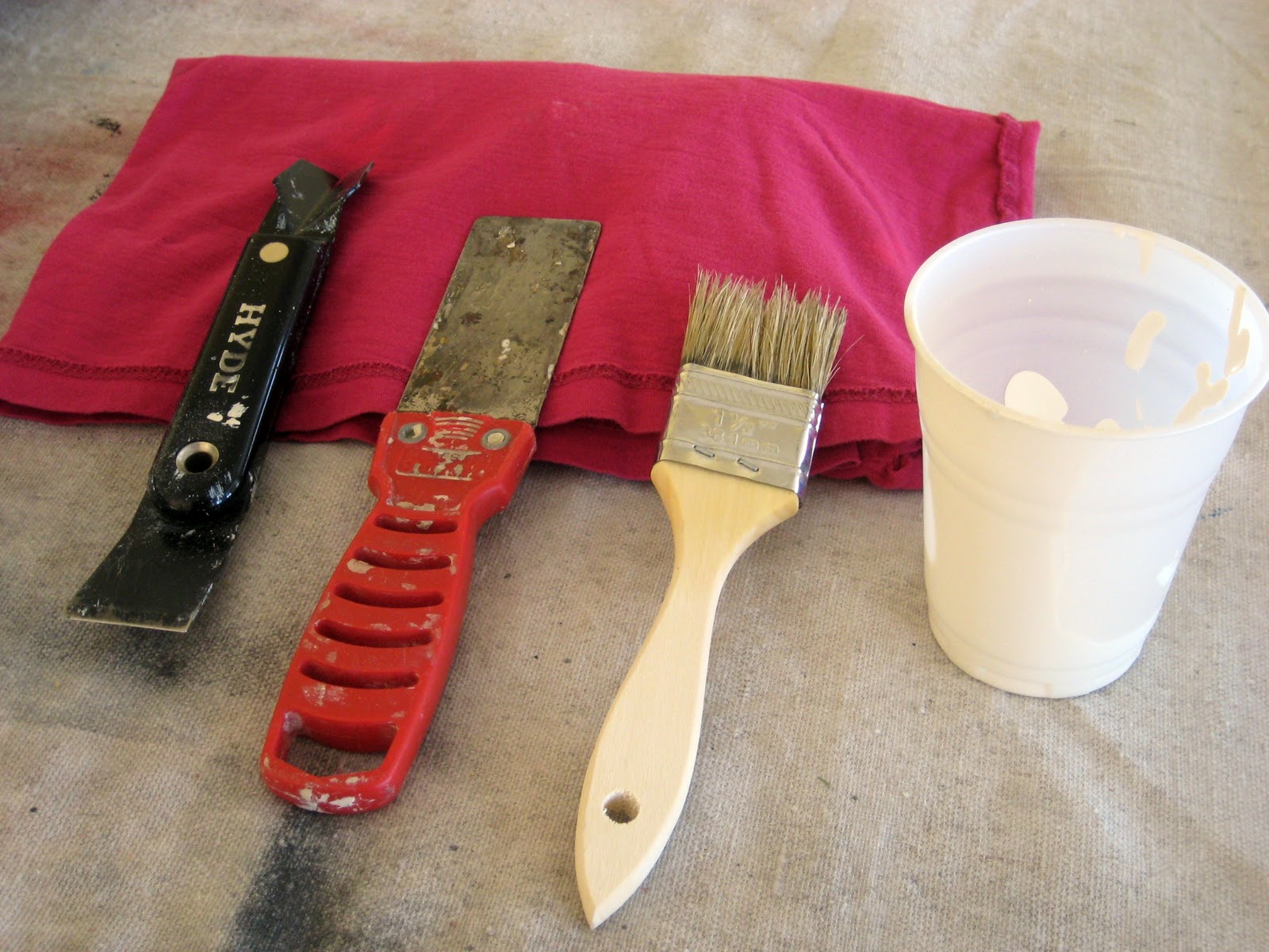 Happy At Home Painting Technique Scraping