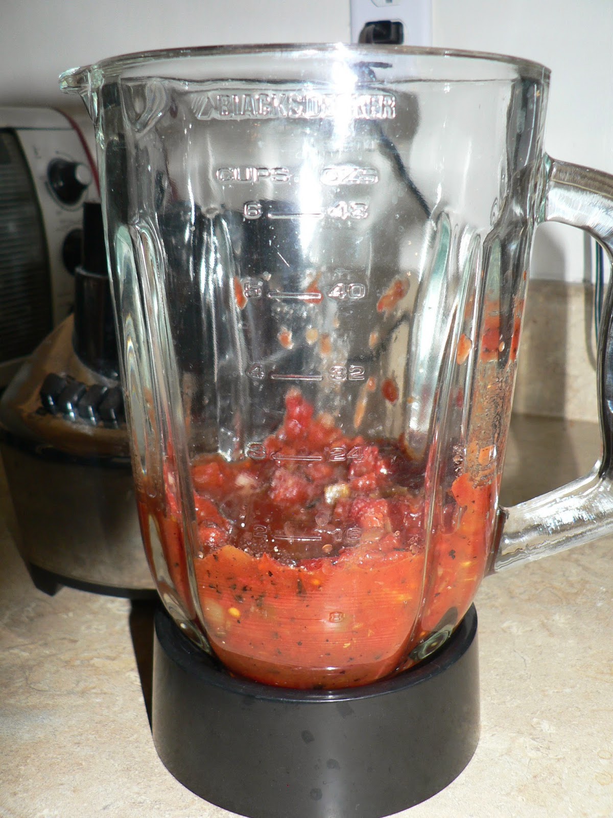 Step 2. Puree in the blender for a few seconds.
