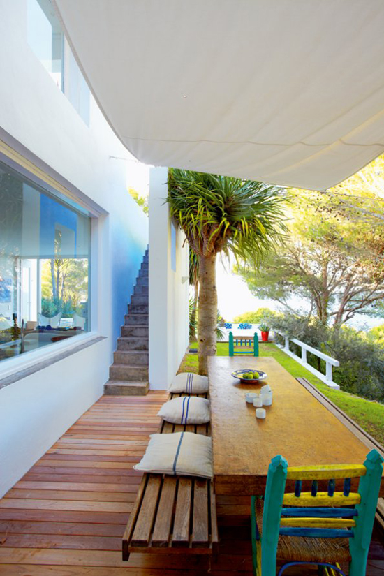 A contemporary summer house in Costa Brava, Spain, via Marie Claire Maison. #terrace