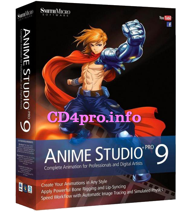 [ Upfile/ 392 MB ] Tạo Nhân vật hoạt hình chuyên nghiệp với Anime Studio Pro v9.2 full crack Anime+Studio+Pro+v9.2+full