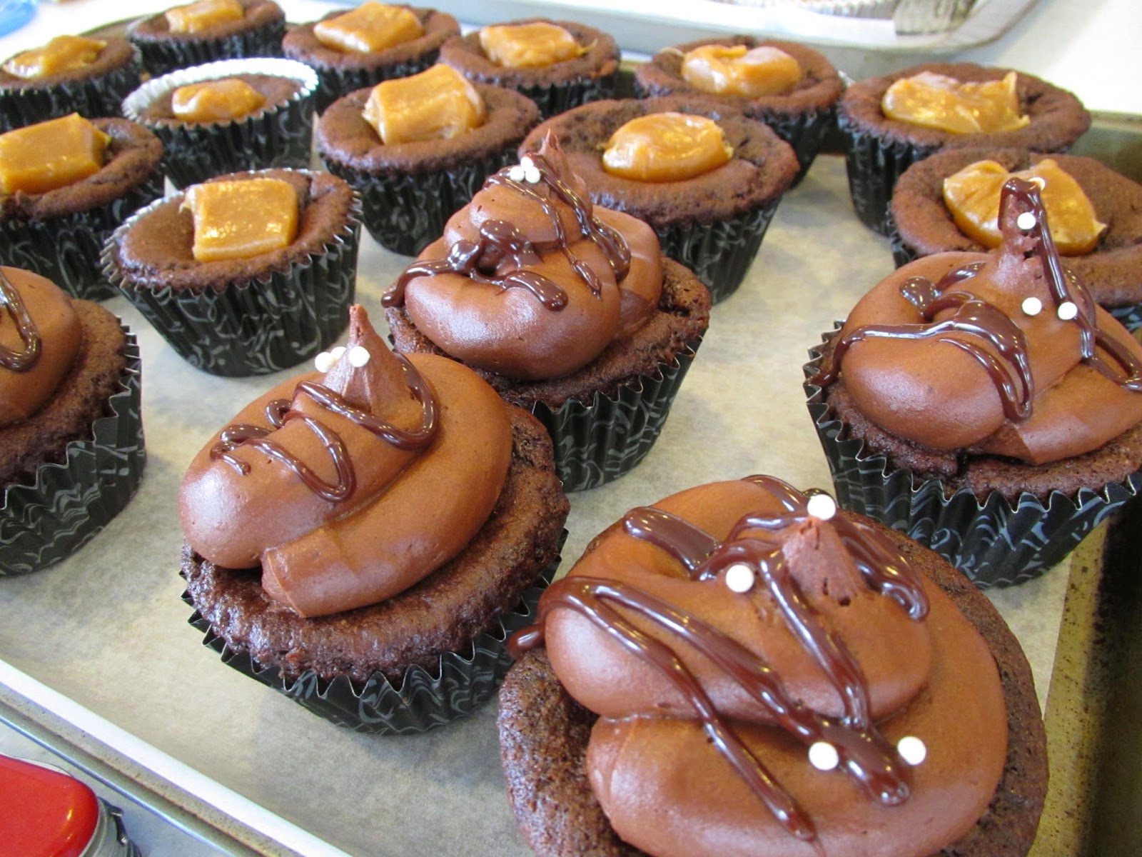 Successfully Gluten Free! CaramelFilled Chocolate Cupcakes