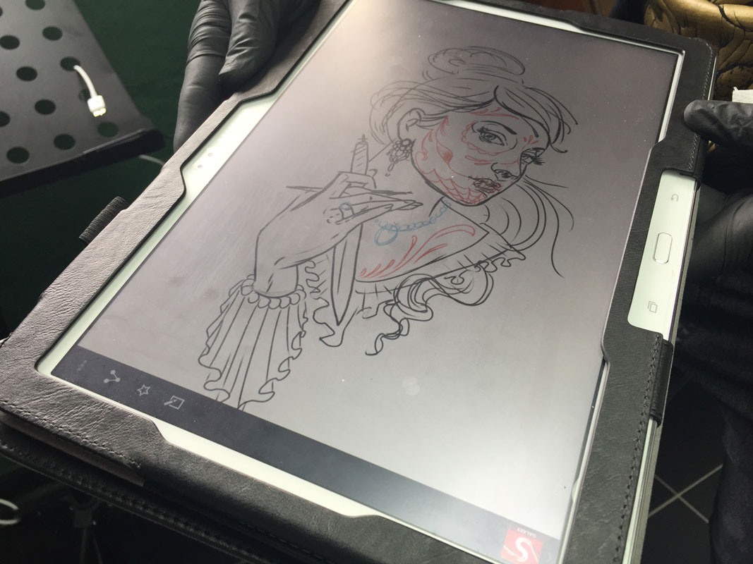 Best Practice and Tips and Tricks from Mike Watkins: Autodesk Sketchbook &  Tattoo Artists a match made in heaven !