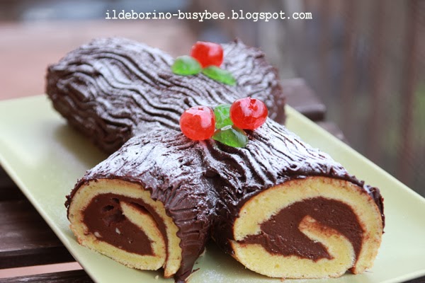 Tronchetto Di Natale In Inglese.Ildeborino Busy Bee Non Solo Per Le Feste Tronchetto Di Natale Or My Yule Log