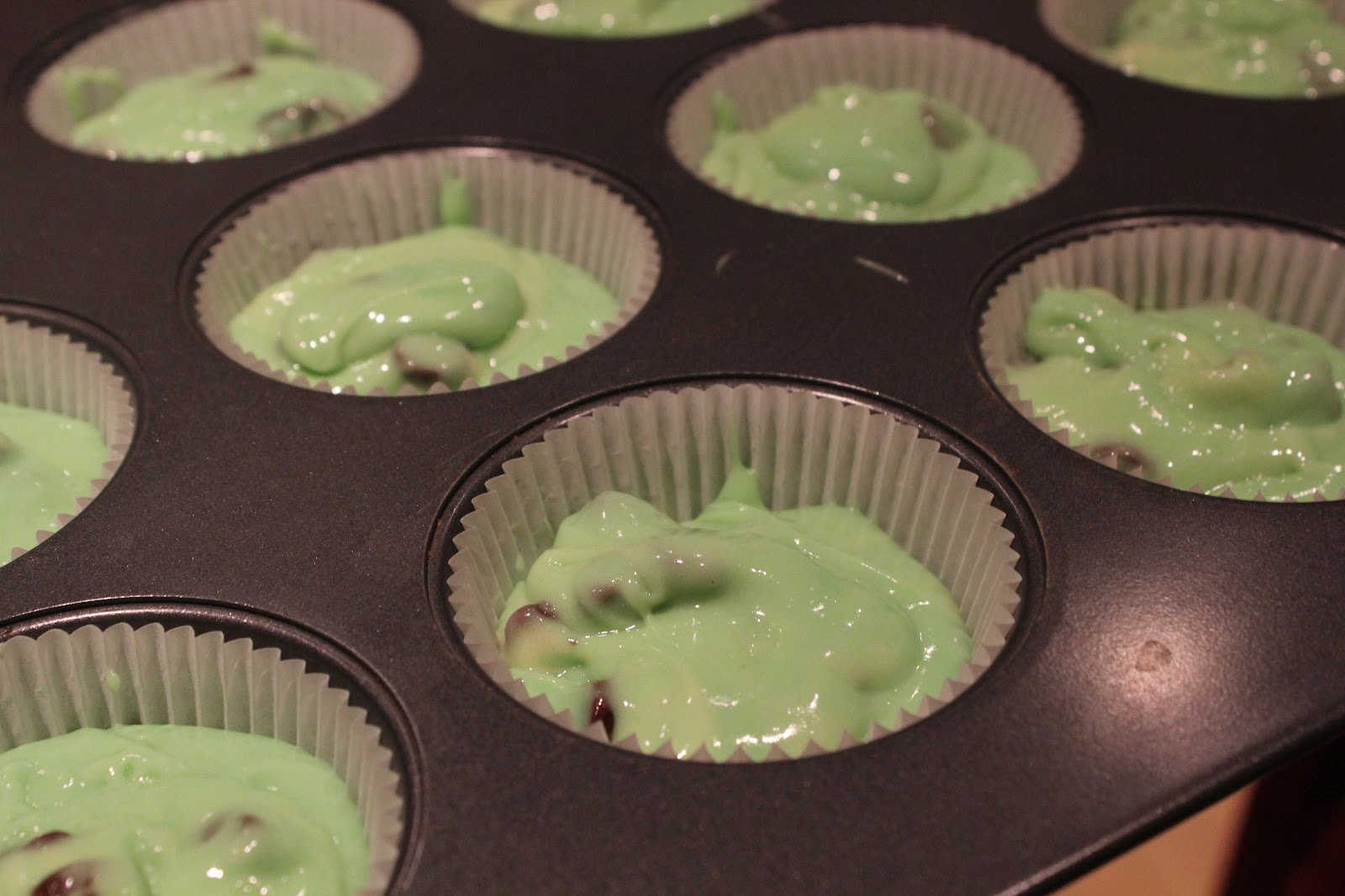 Near to Nothing Cake Series Mint Chocolate Chip Cupcakes