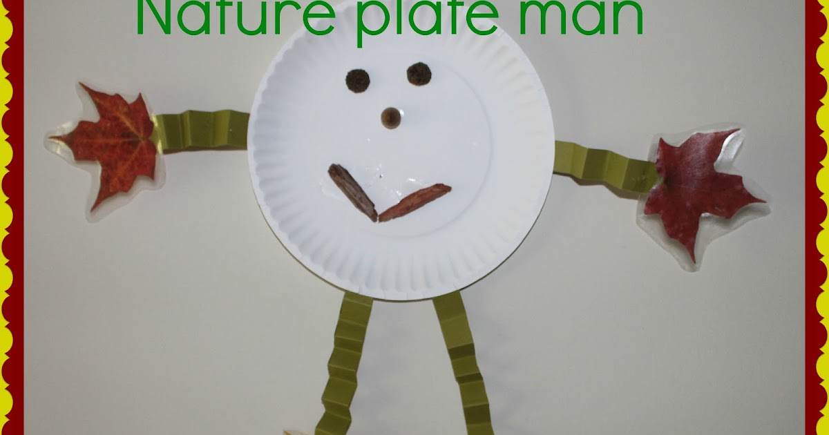 Momma's Fun World Nature man using paper plate