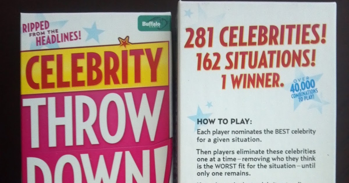 A Board Game A Day Celebrity Throw Down!