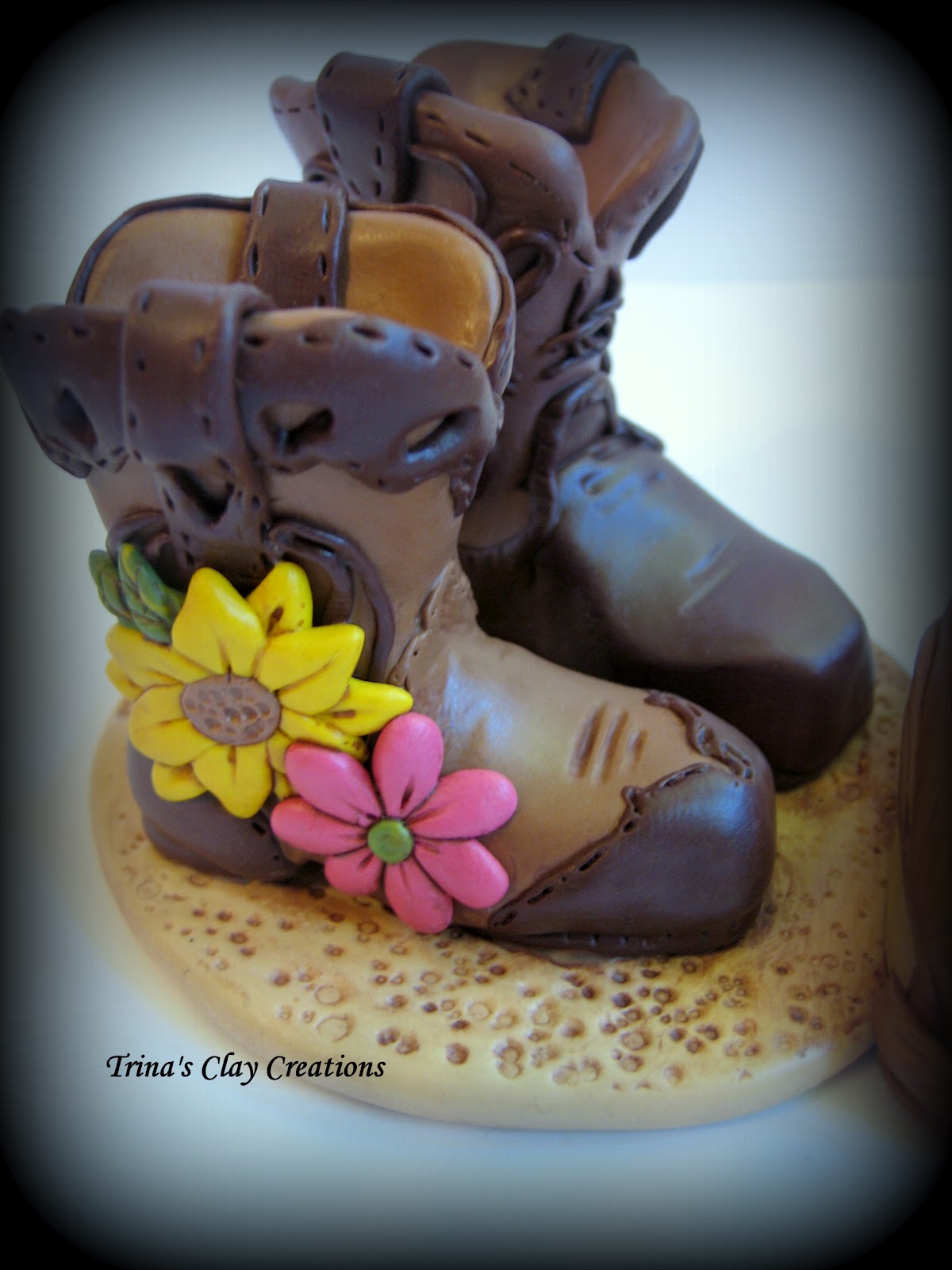 Trina S Trinketts His And Her Cowboy Boot Wedding Cake Topper