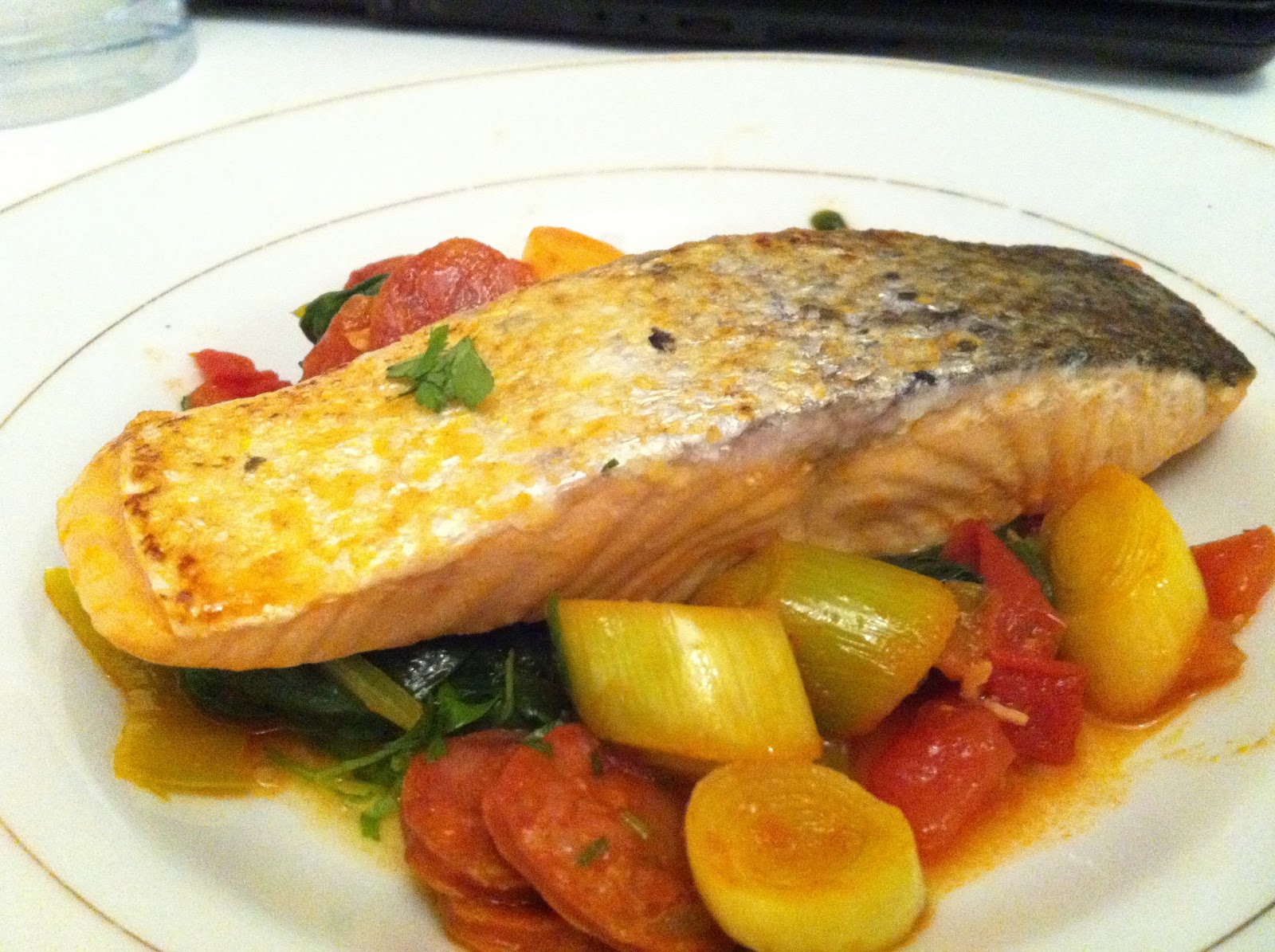 Food and Biscuits Monday Pan Fried Salmon