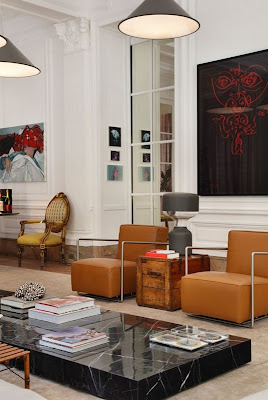 Living Room of an Art Collector by Gisele Taranto