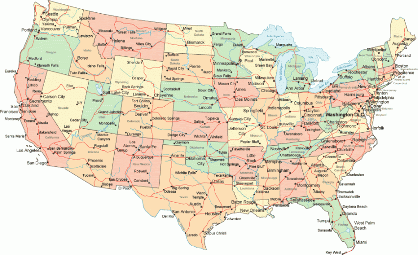 Natural Geographical: US GEOGRAPHICAL MAP