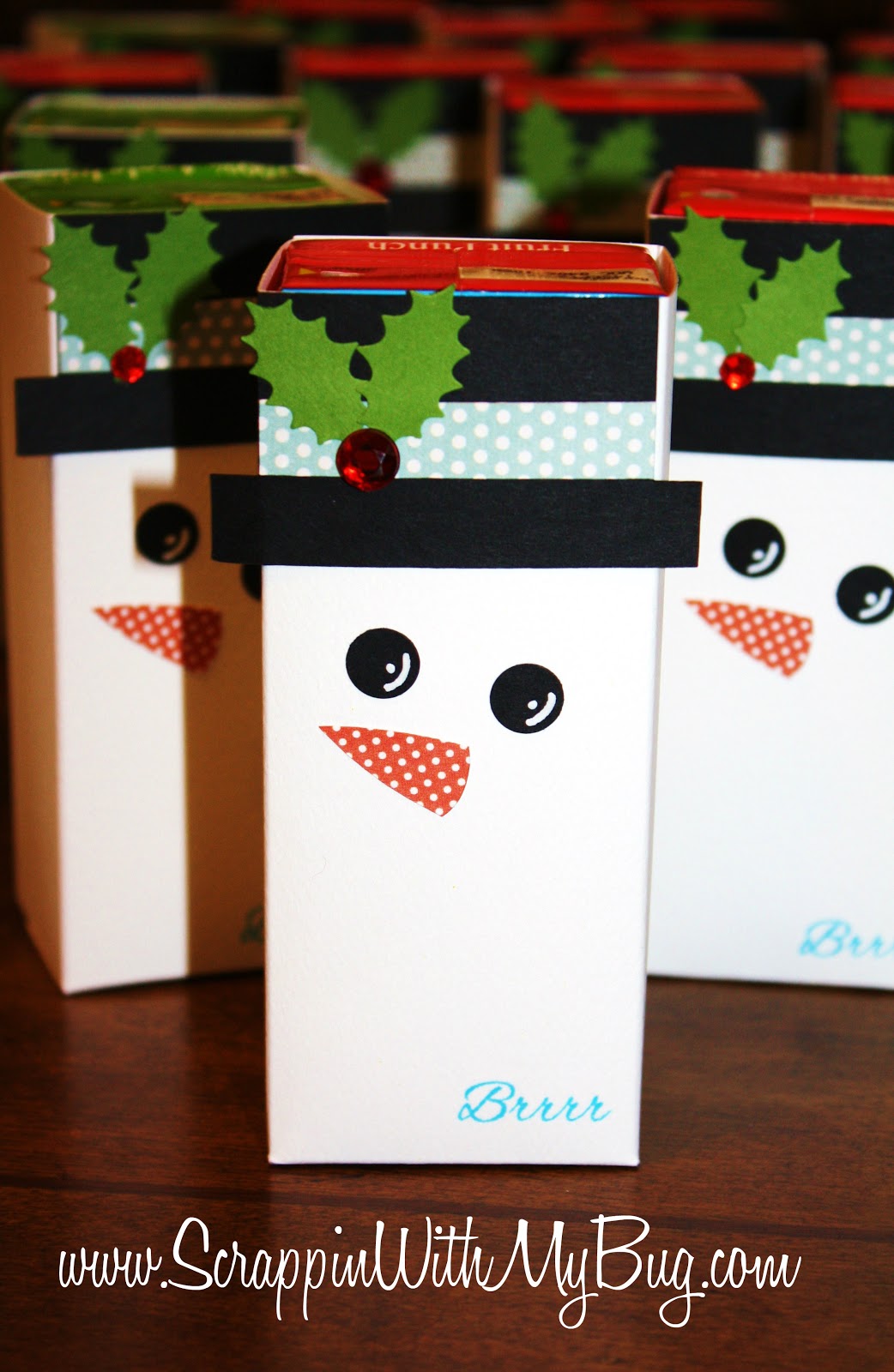 Scrappin with my bug Christmas Party Juice boxes