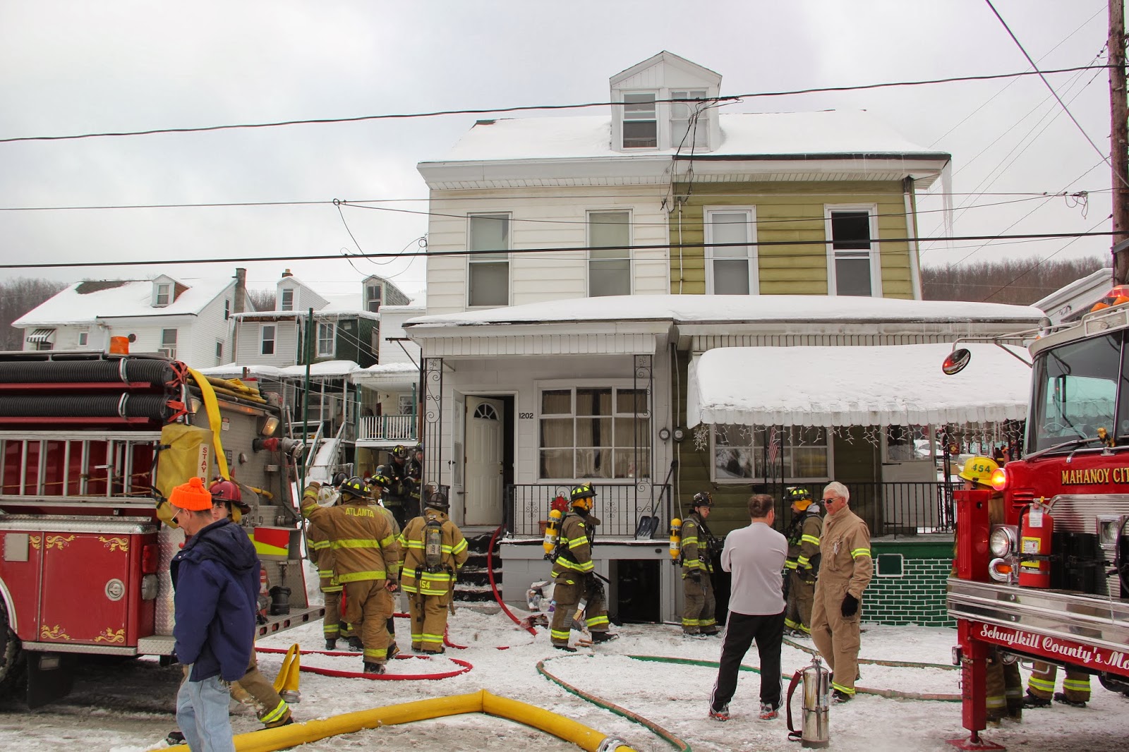 Skook News Tuesday Morning Fire in Mahanoy City