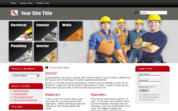 Free Grey Chrome Business Joomla Theme Template Free Grey Chrome Business Joomla Theme Template