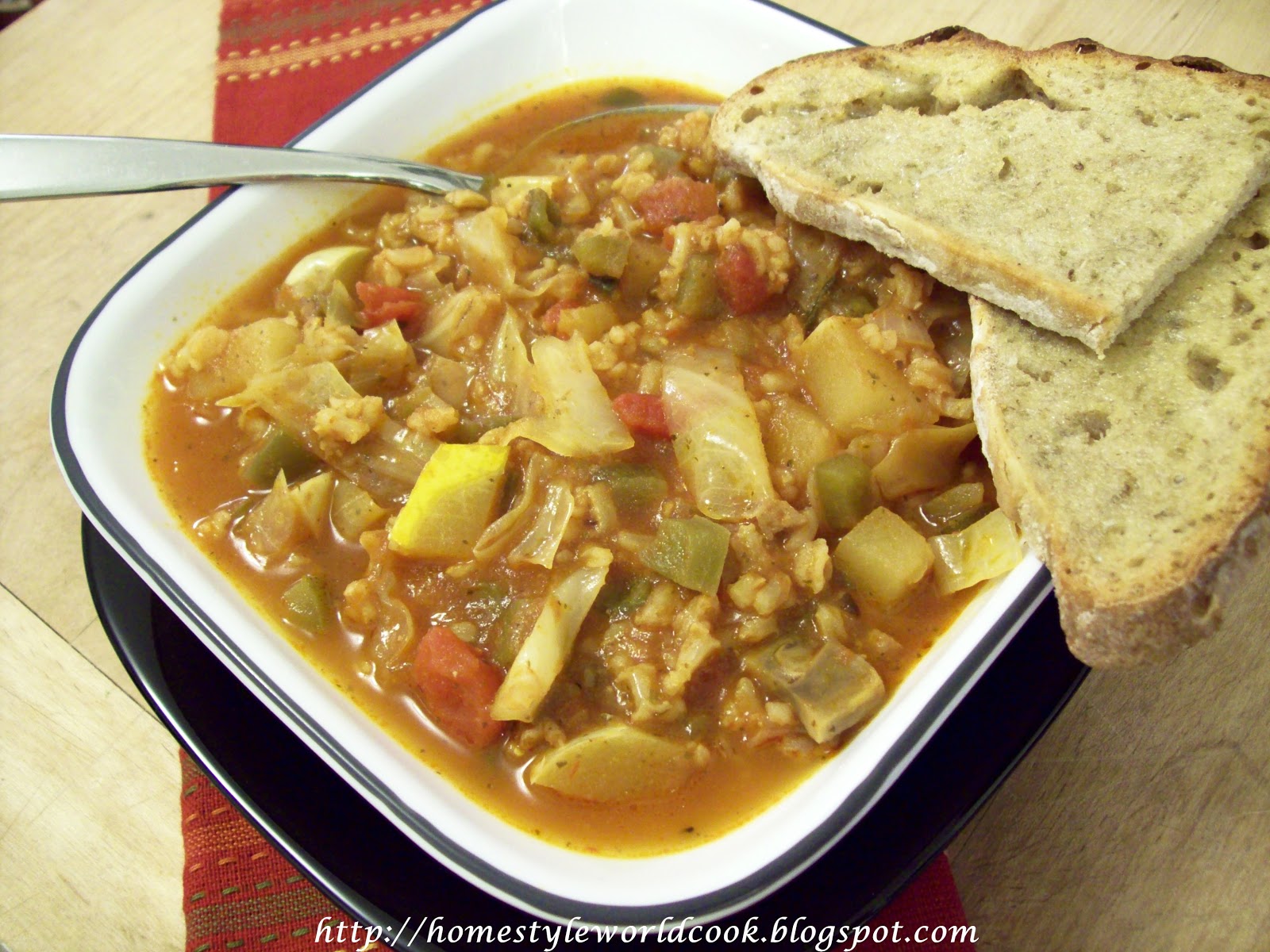 Homestyle Cooking Around The World Unstuffed Pepper Soup Supreme