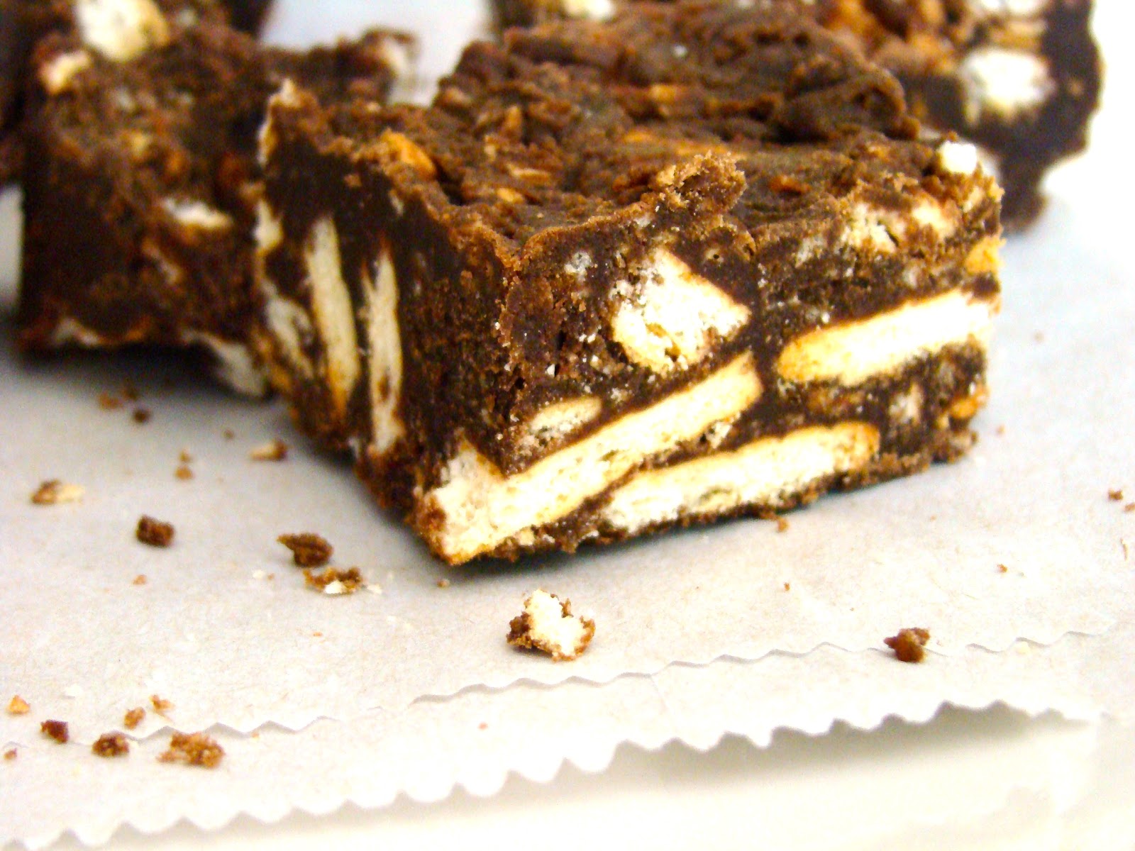 I Love This and That biscuit fudge {zebra fudge}