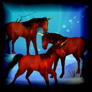 Free scrapbook Unicorns from Mgtcs Digital Art