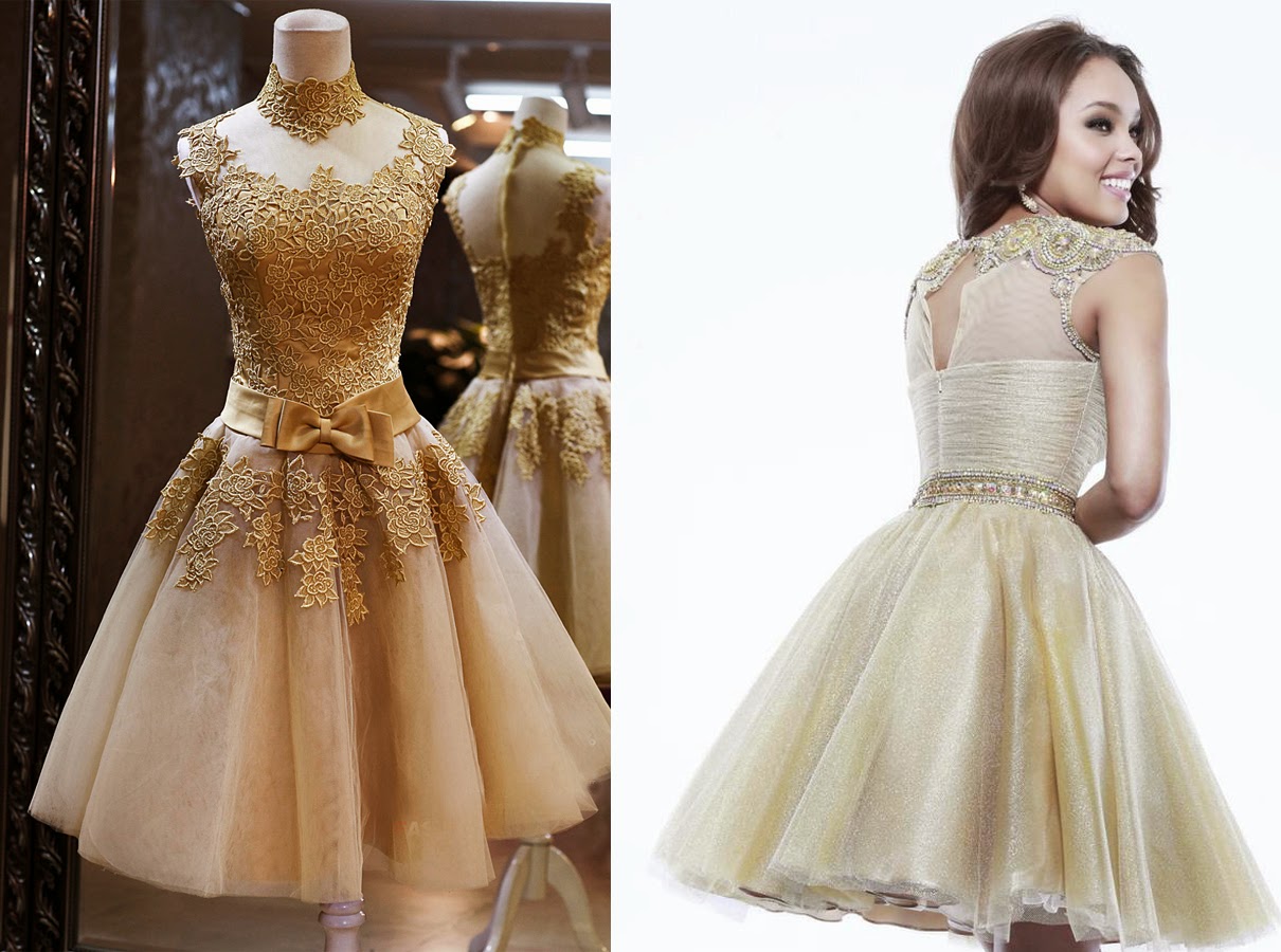 silver and gold cocktail dresses