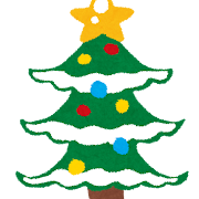 クリスマスのイラスト「クリスマスツリー」
