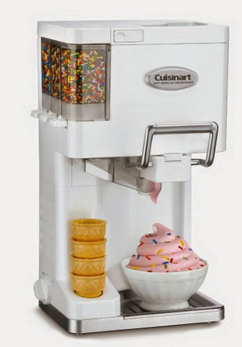 Cuisinart ICE-45 Mix It In Soft Serve 1-1/2-Quart Ice Cream Maker, White