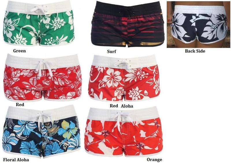 green swim shorts ladies