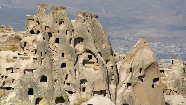 Turkish rock houses