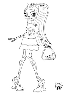 Monster High Jinafire Long Coloring Pages