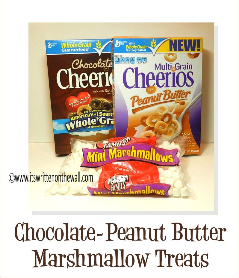 It's Written on the Wall Chocolate CheeriosPeanut Butter Cheerios