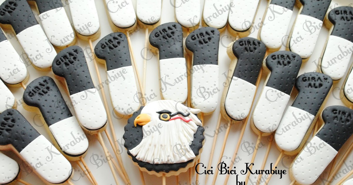 Cici Bici Kurabiye &amp; Cupcake &amp; Pasta İzmit BJK�li 1 Yaş Kurabiyeleri