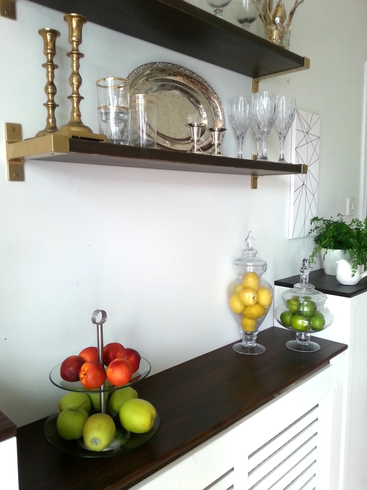 Ikeahack for builtin dining room storage...when you have to work