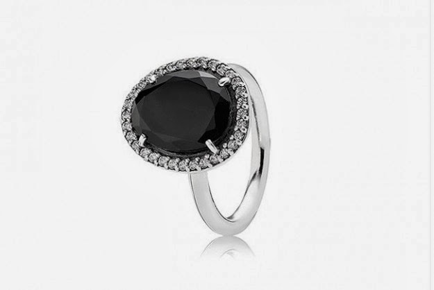 anello con perla nera pandora anello con perla nera pandora
