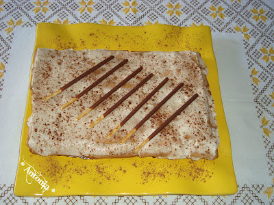 Tarta De Galletas Con Canela Y Queso 
