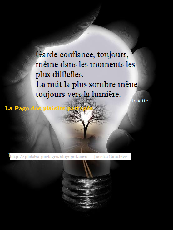 La Page des Plaisirs Partagés Citation pour garder le moral