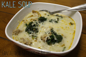 Kale Soup | A very delicious soup with potatoes and sausage...and KALE! www.fantasticalsharing.com