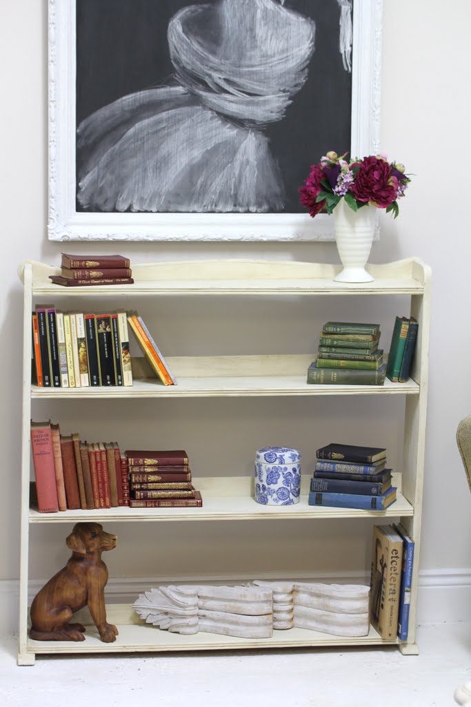 Lilyfield Life Book Shelf Makeover with ASCP and Dark Wax