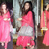 Deepika Padukune in Red Anarkali Full Sleeves Salwar