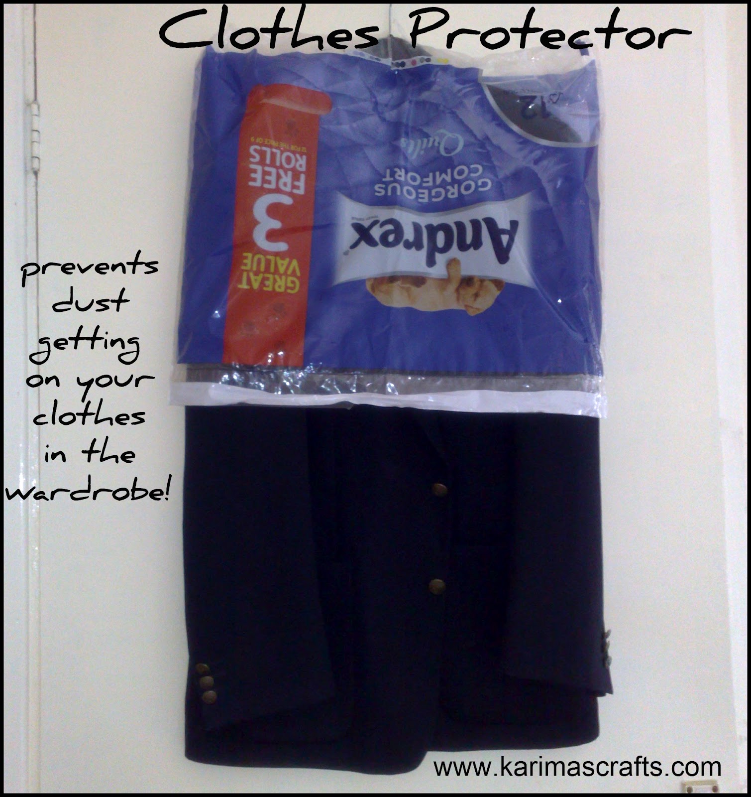Karima's Crafts Plastic Bags as Garment Covers / Clothes Protectors