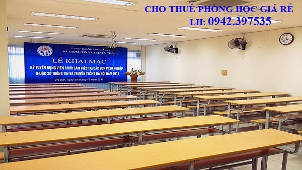 Cho thuê phòng học giá rẻ