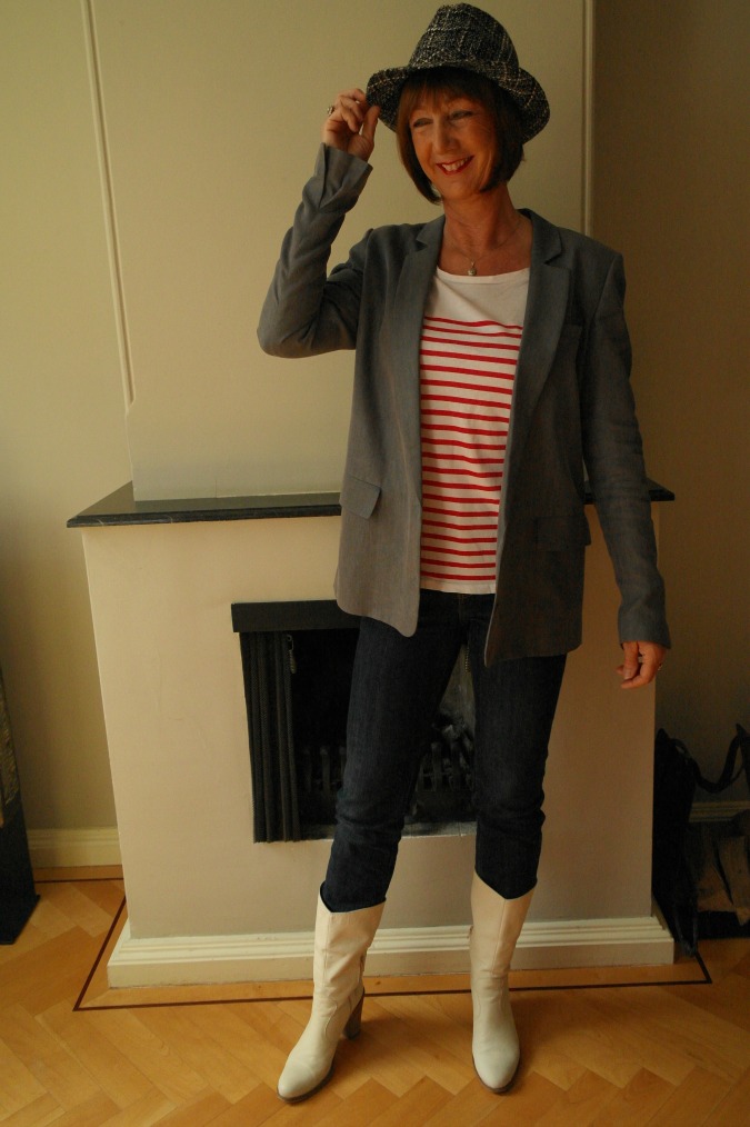 My grey boyfriend jacket... problem part 1 No Fear of Fashion