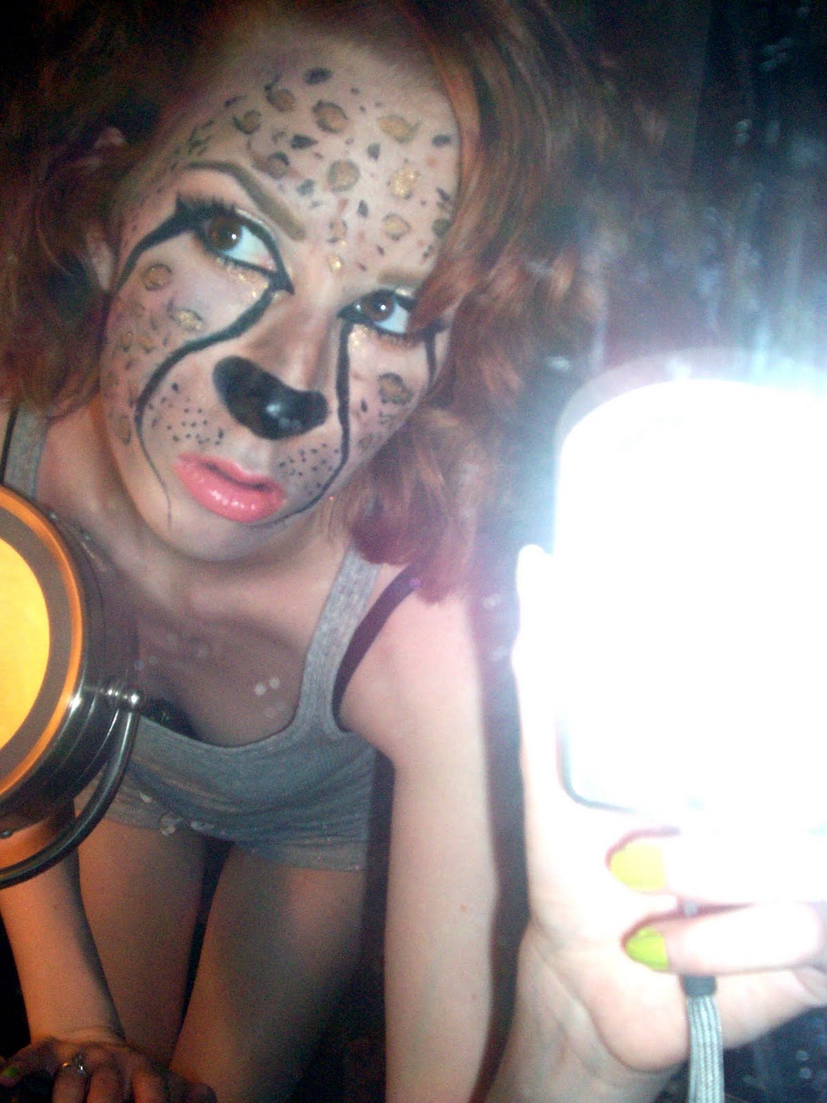 cheetah face makeup