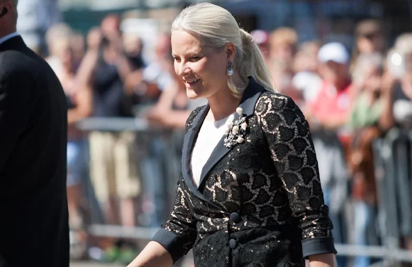 Crown Princess Mette-Marit of Norway attended a memorial service for the victims of the 2011 terrorist attacks at Oslo Cathedral 