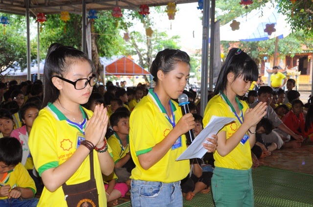 Bế mạc,khóa tu,mùa hè, chùa Hoa Khai, năm 2014